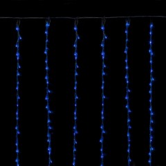 Гирлянда «Дождь», 2х1,5 м, LED-400-220V, синий, нить силикон, 8 режимов - Фото 4