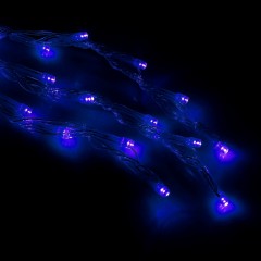 Гирлянда «Дождь», 2х1,5 м, LED-400-220V, синий, нить силикон, 8 режимов - Фото 3
