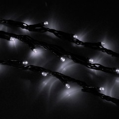 Гирлянда «Дождь», 2х1,5 м, LED-400-220V, белый, нить темная, 8 режимов - Фото 3