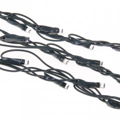 Гирлянда «Дождь», 2х1,5 м, LED-400-220V, синий, нить темная, 8 режимов - Фото 2