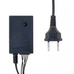 Гирлянда «Дождь», 2х1,5 м, LED-400-220V, синий, нить темная, 8 режимов - Фото 1