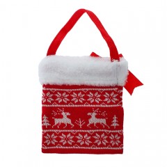 Подарочная сумка «Олени», с бантиком - Фото 1