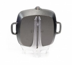 Чугунная сковорода - гриль (26х5 см) - Фото 1