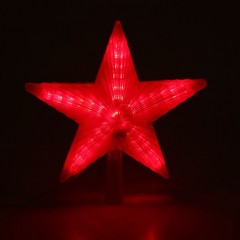 Звезда ёлочная (22х22 см), красная - Фото 1