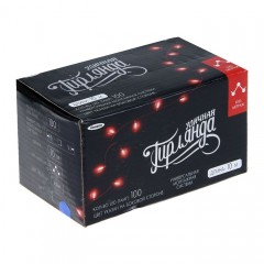 Гирлянда «Метраж», 10 м, LED-100-220V, синий, нить белая, без контроллера - Фото 4
