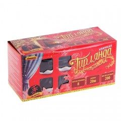 Гирлянда «Метраж», 20 м, LED-200-220V, белый, нить темная, 8 режимов - Фото 4