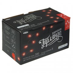 Гирлянда «Метраж», 20 м, LED-200-220V, красный, нить темная, 8 режимов - Фото 4