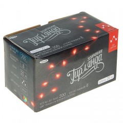 Гирлянда «Метраж», 20 м, LED-200-220V, мультицвет, нить темная, 8 режимов - Фото 4