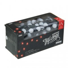 Гирлянда «Метраж» с насадкой «Шарики 1,5 см», 10 м, LED-100, белый, нить темная, 8 режимов - Фото 4