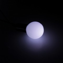 Гирлянда «Метраж» с насадкой «Шарики 1,5 см», 10 м, LED-100, белый, нить темная, 8 режимов - Фото 3