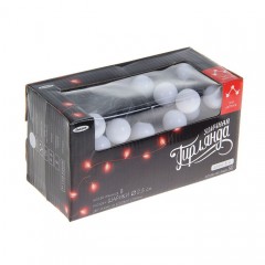 Гирлянда «Метраж» с насадкой «Шарики 2,5 см», 6 м, LED-50, белый, нить темная, 8 режимов - Фото 4