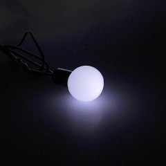 Гирлянда «Метраж» с насадкой «Шарики 2,5 см», 6 м, LED-50, белый, нить темная, 8 режимов - Фото 3