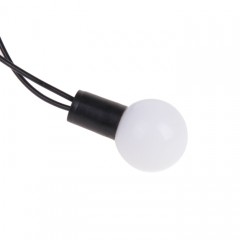 Гирлянда «Метраж» с насадкой «Шарики 2,5 см», 6 м, LED-50, белый, нить темная, 8 режимов - Фото 2