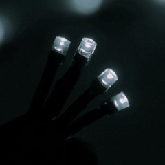 Гирлянда «Метраж», 10 м, LED-100-220V, белый, нить темная, без контроллера - Фото 3