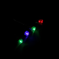 Гирлянда «Метраж», 10 м, LED-100-220V, мультицвет, нить темная, без контроллера - Фото 3
