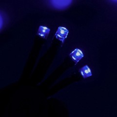 Гирлянда «Метраж», 10 м, LED-100-220V, синий, нить темная, без контроллера - Фото 3