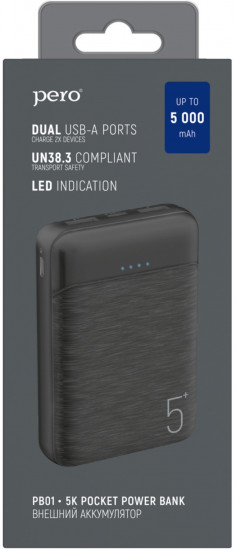 Аккумулятор внешний Pero PB01