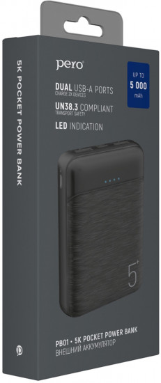Аккумулятор внешний Pero PB01