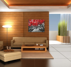 Картина по номерам «Красная сакура» - Фото 1
