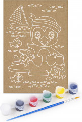 Роспись по дереву «Пингвинёнок» - Фото 2