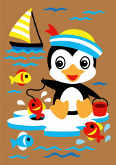 Роспись по дереву «Пингвинёнок» - Фото 4