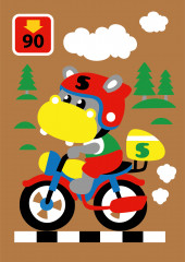 Роспись по дереву «Мотоциклист» - Фото 4