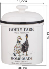 Банка с крышкой «Family farm» - Фото 1