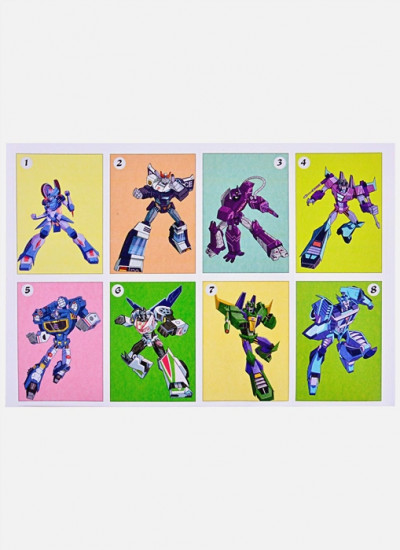 Трансформеры. Наклей и раскрась