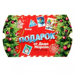 Коробка фигурная «Подарок от Деда Мороза», (19х14 см) - Фото 1