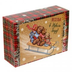 Коробка складная «Снежные истории», (23×7,5×16 см) - Фото 2