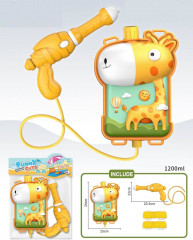 Бластер водный с рюкзаком «Любопытный жирафик» - Фото 3