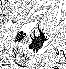 Удивительный океан. Раскраска-антистресс - Фото 1