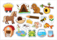 Игра развивающая «Кто где живёт и кто что ест?» - Фото 1