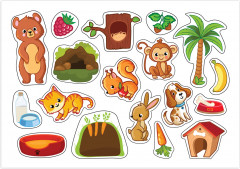 Игра развивающая «Кто где живёт и кто что ест?» - Фото 2