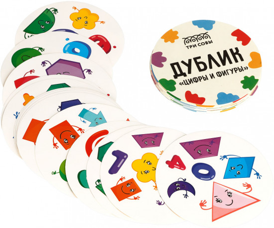 Игра настольная «Дублик. Цифры и фигуры»