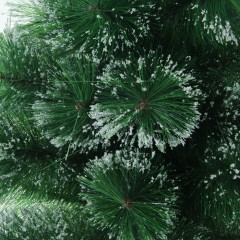 Кедр зелёный со снегом, 60 см (36 веток, пластиковая подставка) - Фото 2