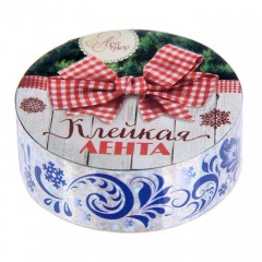 Клейкая лента голография «Гжель» (1,5 см х 10 м) - Фото 3