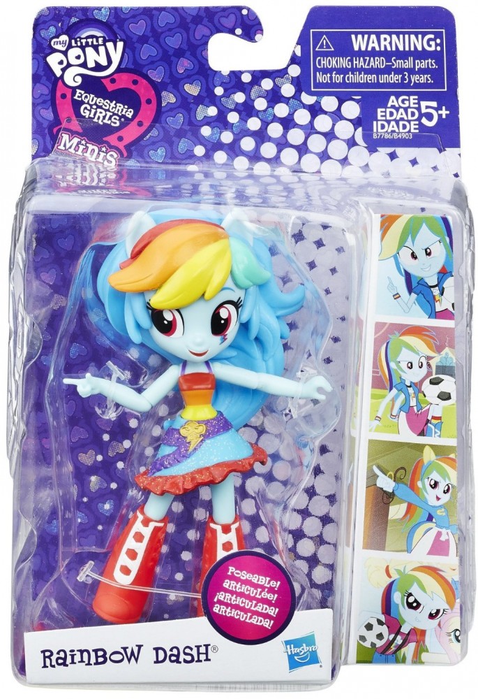 Мини-кукла Equestria Girls «Радуга Дэш», 12 см | My Little Pony | Hasbro | Фото 1