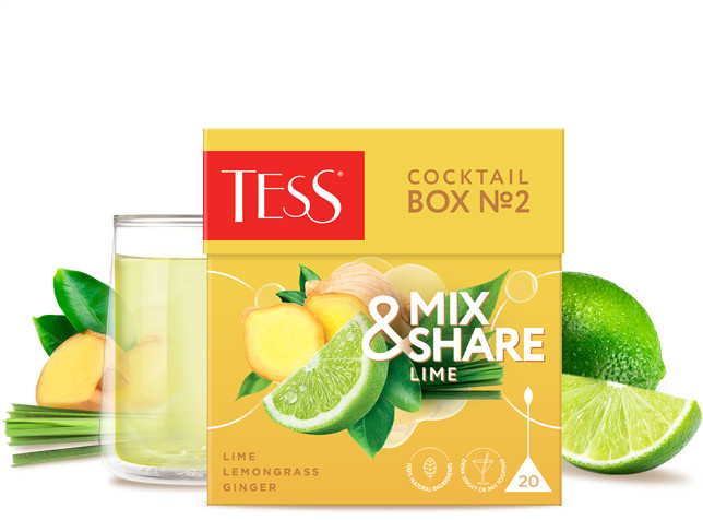 Чай «Cocktail Box № 2 Lime», лайм — Mix&Share — Tess