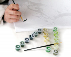 Картина по номерам «Девушка с розой» - Фото 1