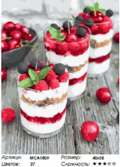 Картина по номерам «Ягодный десерт» - Фото 1