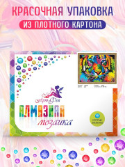 Алмазная мозаика «Радужный тигр» - Фото 3