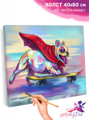 Картина по номерам «Суперпес» - Фото 2