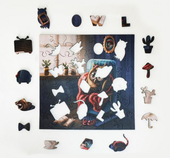 Деревянный пазл «Совушка»