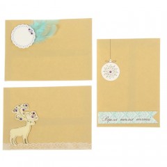 Набор для создания трех открыток с конвертами «Снежный шик» - Фото 8