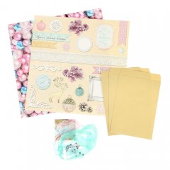 Набор для создания трех открыток с конвертами «Снежный шик» - Фото 7