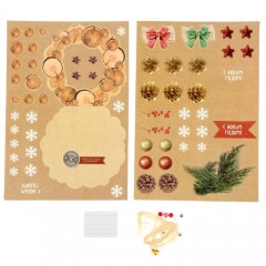 Набор для создания формовой открытки хэнд-мэйд «Новогодний венок» - Фото 5