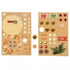 Набор для создания формовой открытки хэнд-мэйд «Новогодний венок» - Фото 4