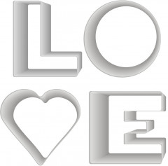 Набор форм кулинарных «Love» - Фото 1