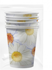 Набор стаканов бумажных «Ромашка» - Фото 1
